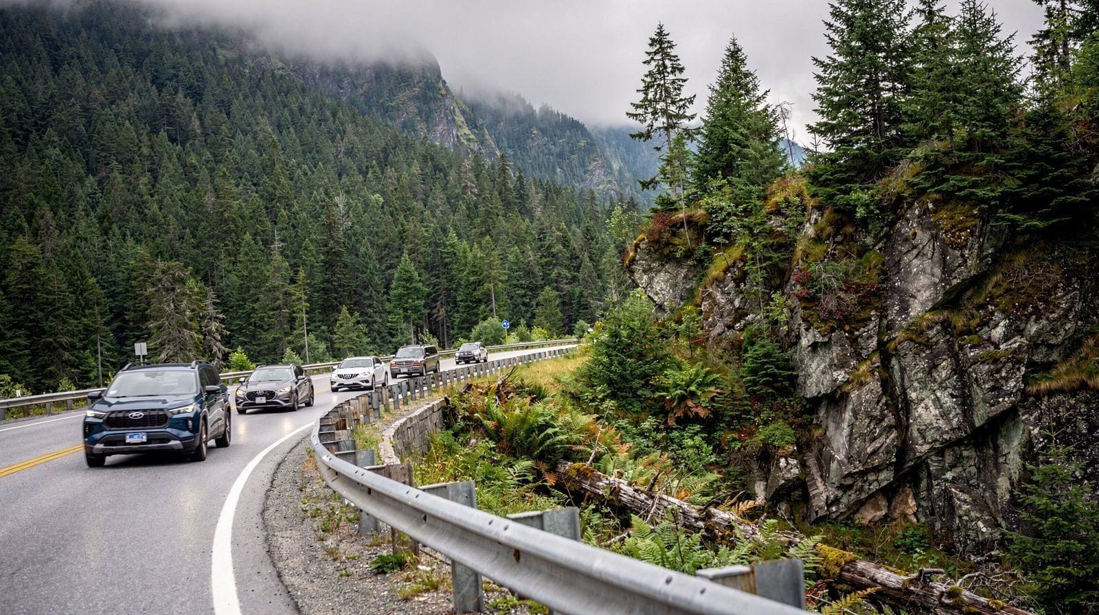 Driving Highway 99 from Vancouver to Whistler